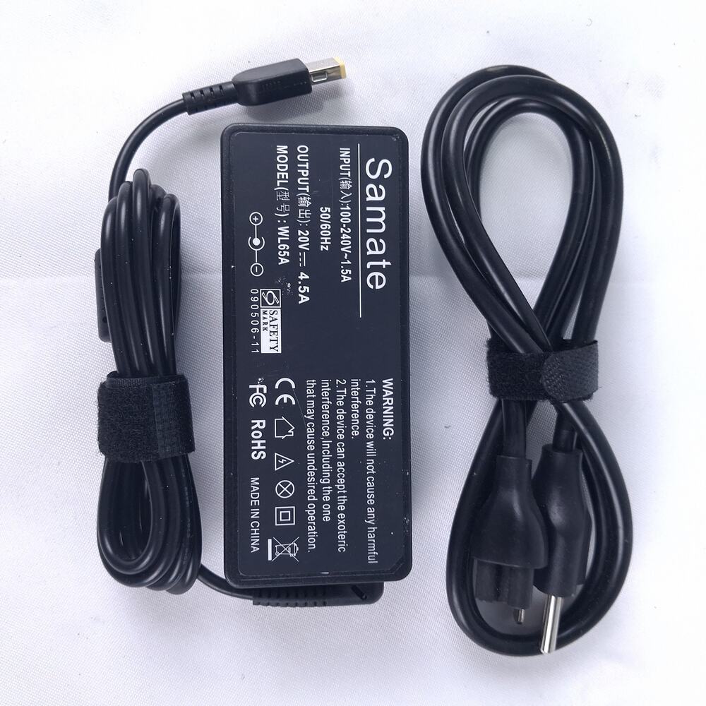 Samate WL65A 90W AC Adapter Charger 20V 4.5A for Lenovo Slim Tip Laptop